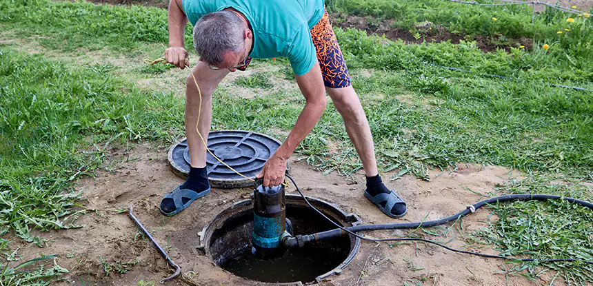 Outdoor Sewage Cleanup in Suwanee
